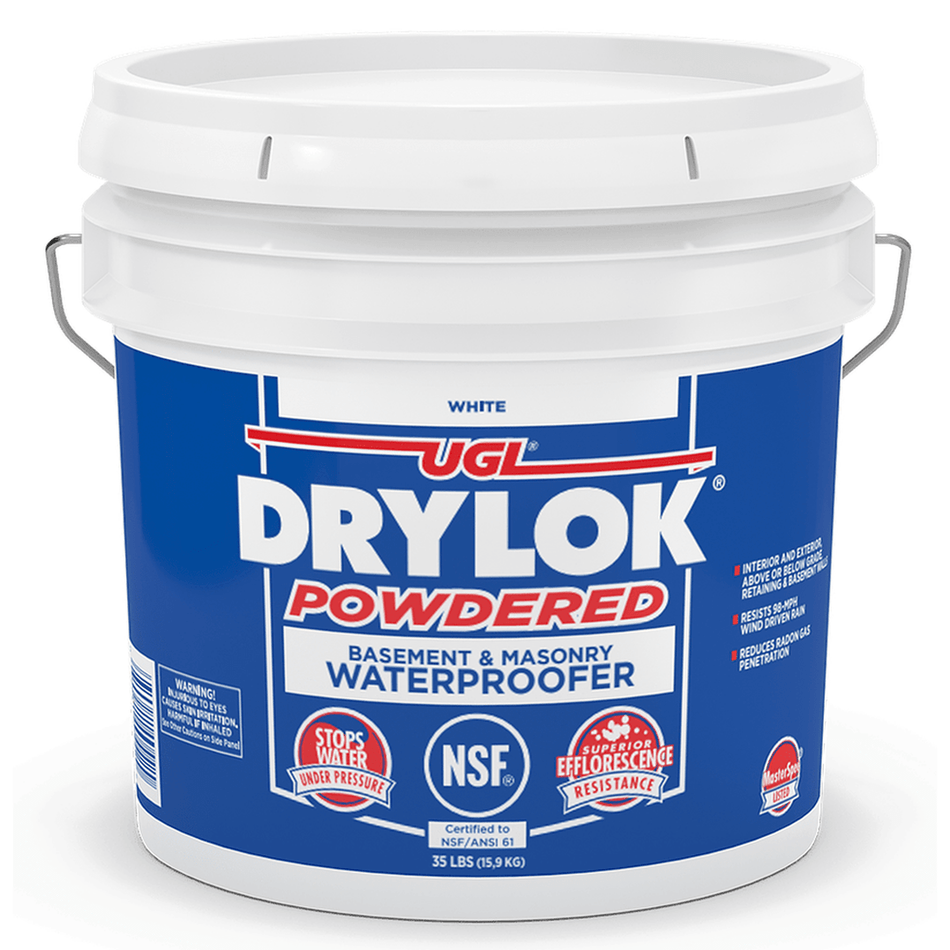 Sika 816974 Drylok Powdered Basement & Masonry Waterproofer, White, 35 lbs.
