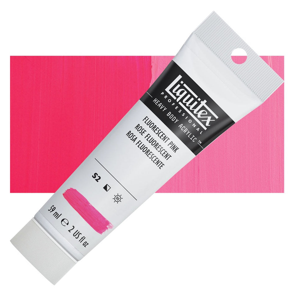 Liquitex 00617-3485 Heavy Body Acrylic - 2 fl. oz. Tube, Fluorescent Pink