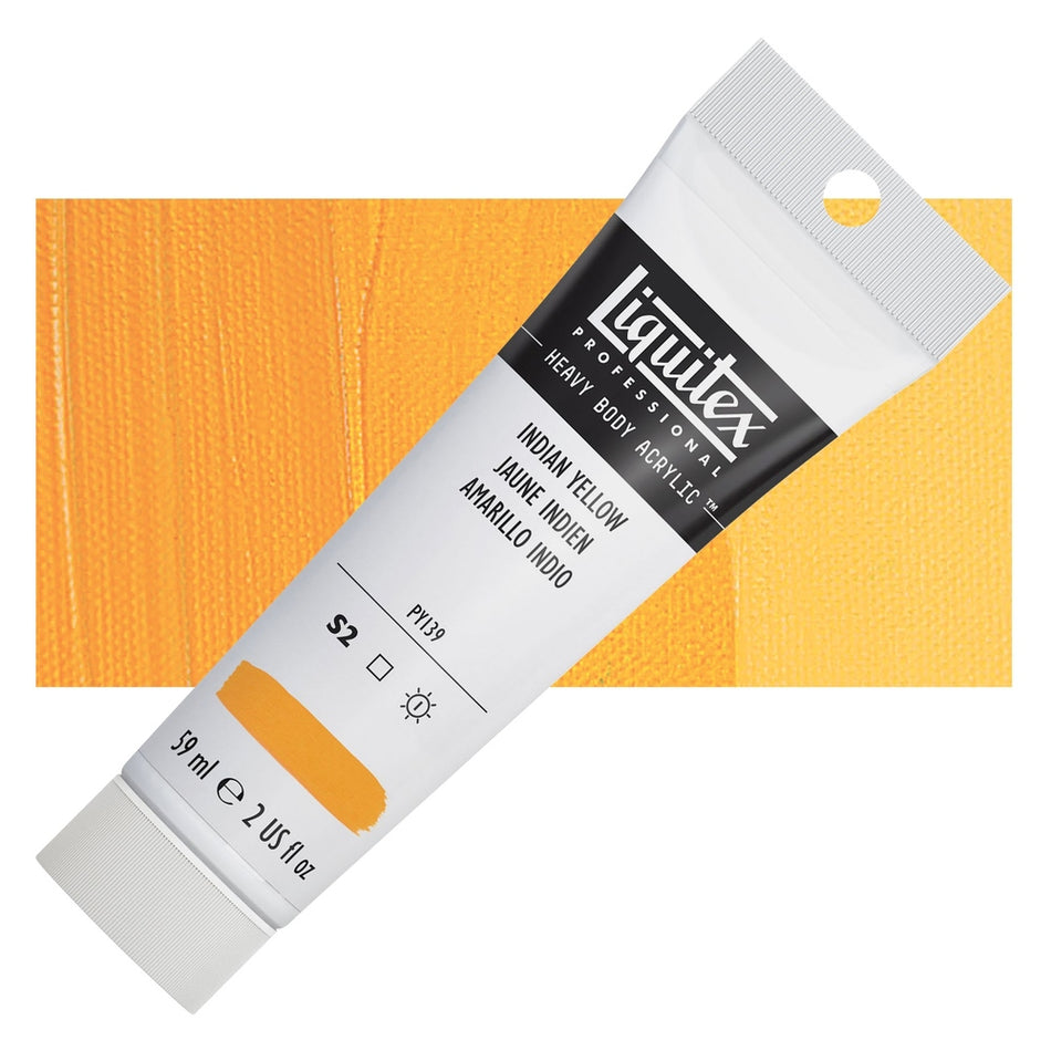 Liquitex 00617-4164 Heavy Body Acrylic - 2 fl. oz. Tube, Indian Yellow