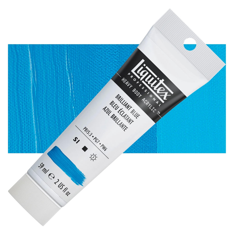 Liquitex 00617-5064 Heavy Body Acrylic - 2 fl. oz. Tube, Brilliant Blue