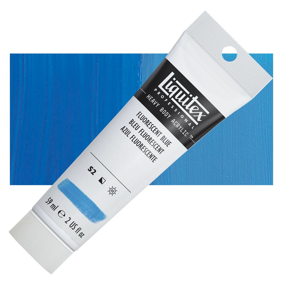 Liquitex 00617-5245 Heavy Body Acrylic - 2 fl. oz. Tube, Fluorescent Blue