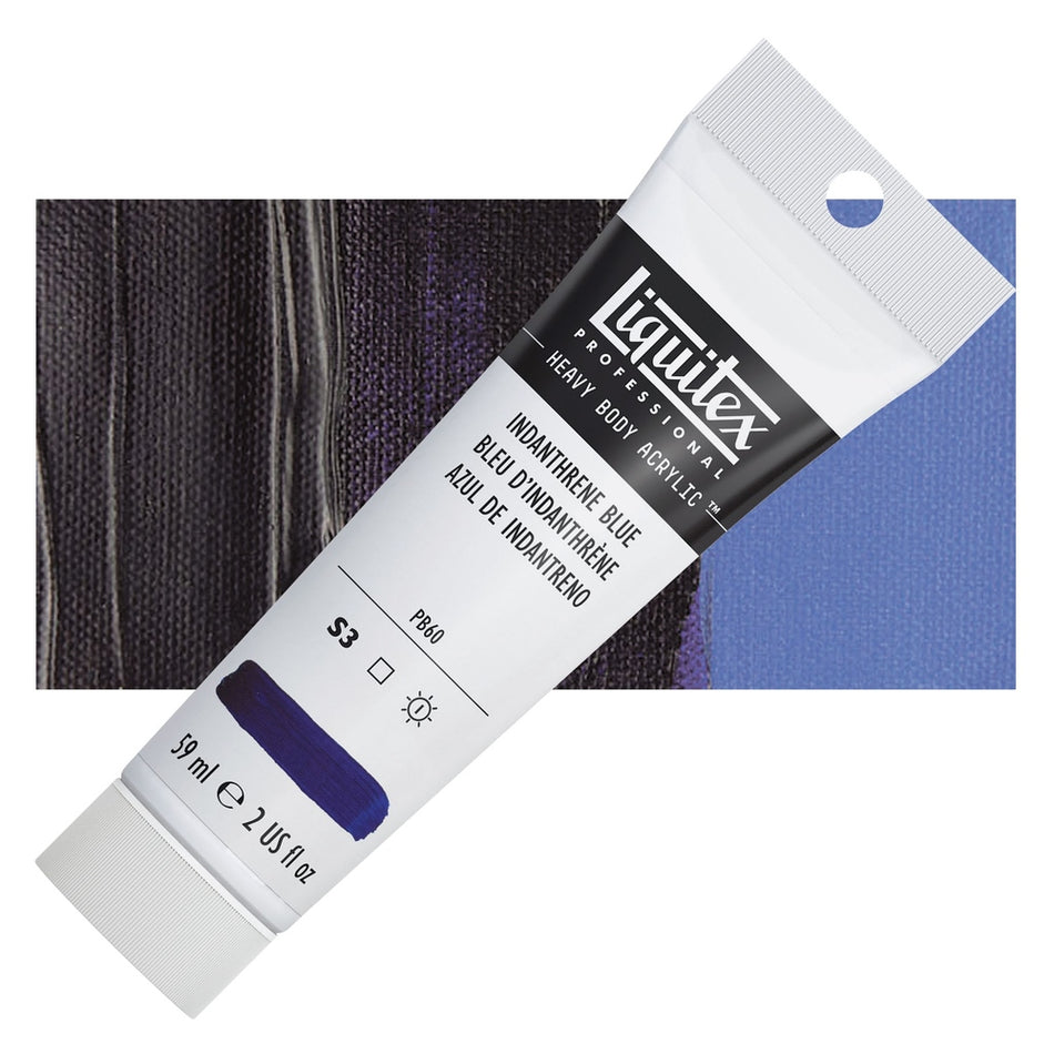 Liquitex 00617-5344 Heavy Body Acrylic - 2 fl. oz. Tube, Indanthrene Blue