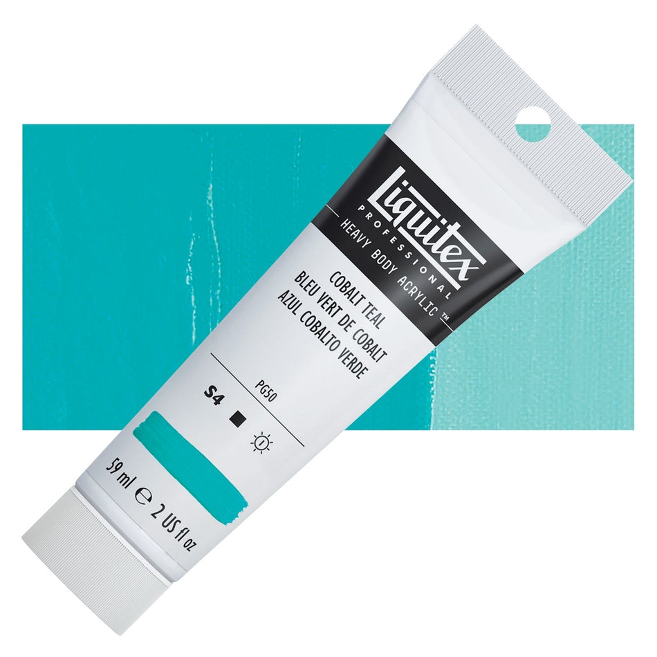 Liquitex 00617-5733 Heavy Body Acrylic - 2 fl. oz. Tube, Cobalt Teal