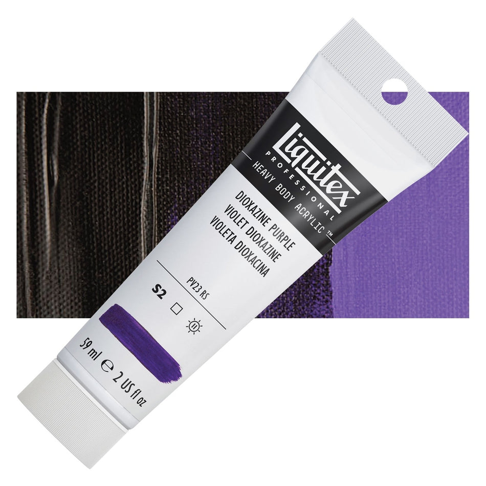 Liquitex 00617-6024 Heavy Body Acrylic - 2 fl. oz. Tube, Dioxazine Purple