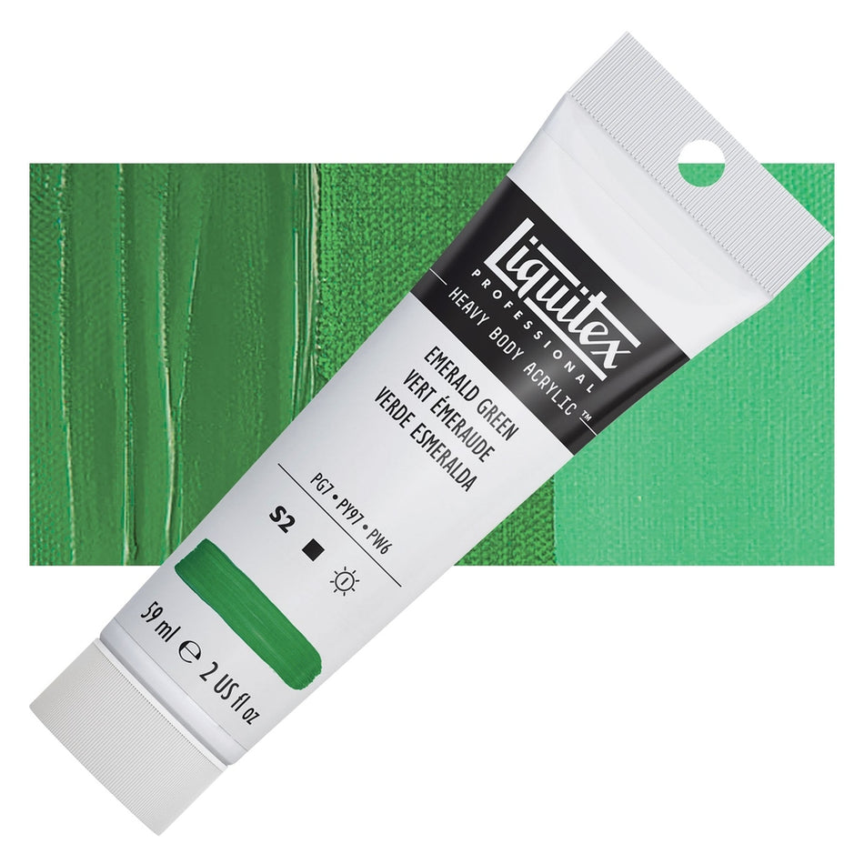 Liquitex 00617-7054 Heavy Body Acrylic - 2 fl. oz. Tube, Emerald Green