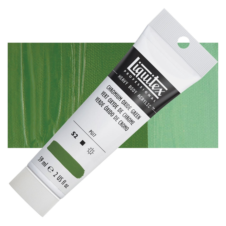 Liquitex 00617-7114 Heavy Body Acrylic - 2 fl. oz. Tube, Chromium Oxide Green