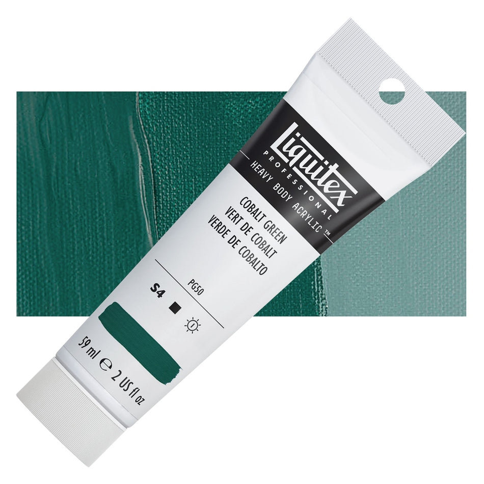 Liquitex 00617-7164 Heavy Body Acrylic - 2 fl. oz. Tube, Cobalt Green