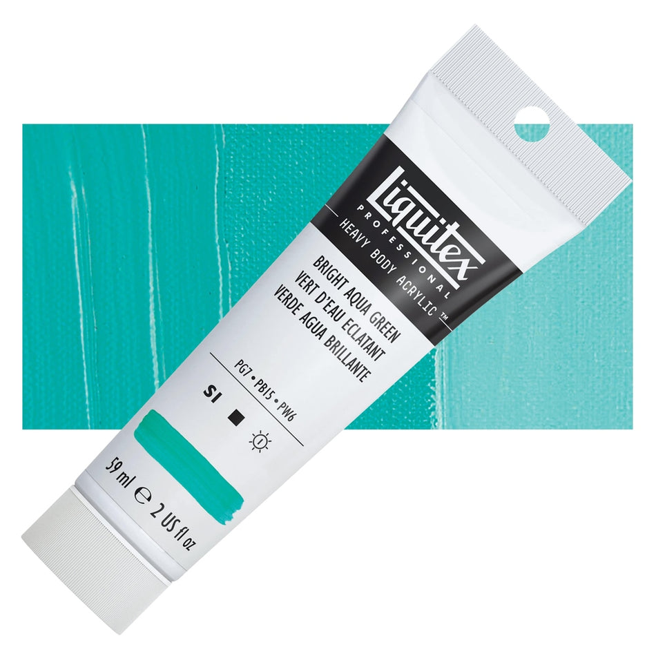 Liquitex 00617-7204 Heavy Body Acrylic - 2 fl. oz. Tube, Bright Aqua Green