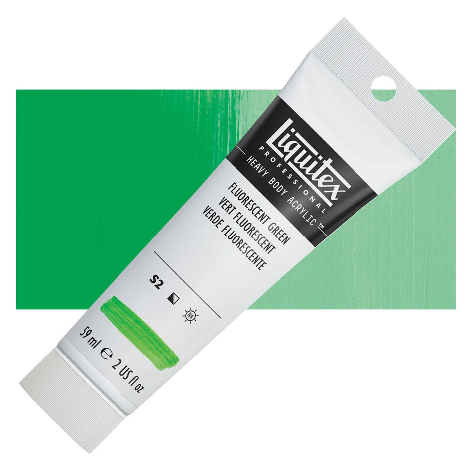 Liquitex 00617-7275 Heavy Body Acrylic - 2 fl. oz. Tube, Fluorescent Green