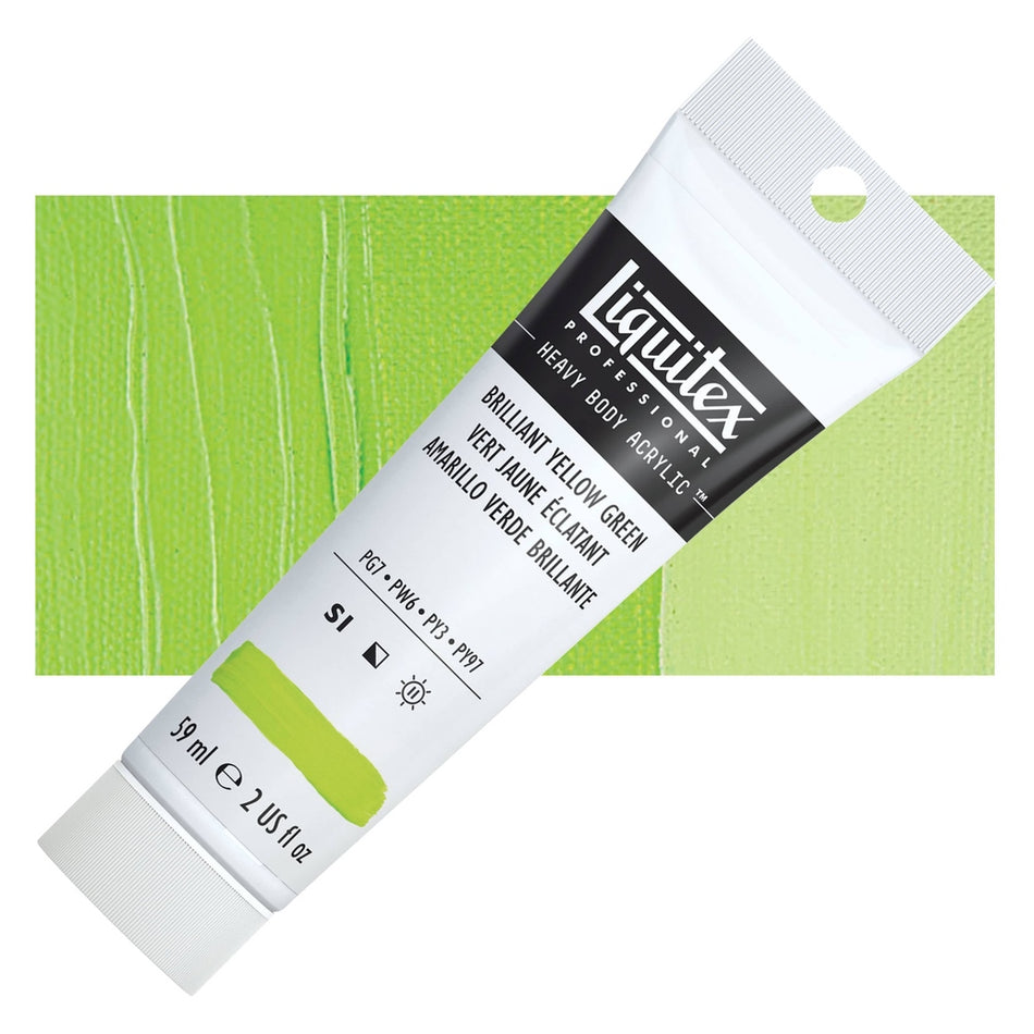 Liquitex 00617-7614 Heavy Body Acrylic - 2 fl. oz. Tube, Brilliant Yellow Green