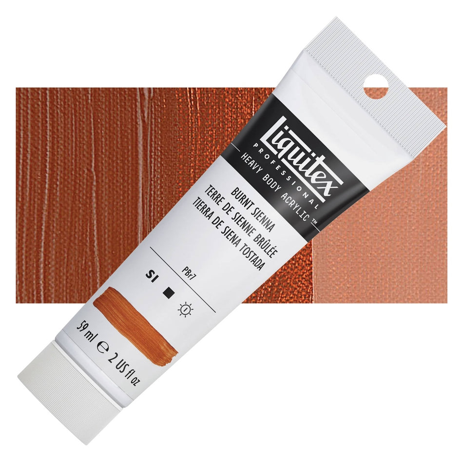 Liquitex 00617-8043 Heavy Body Acrylic - 2 fl. oz. Tube, Burnt Sienna