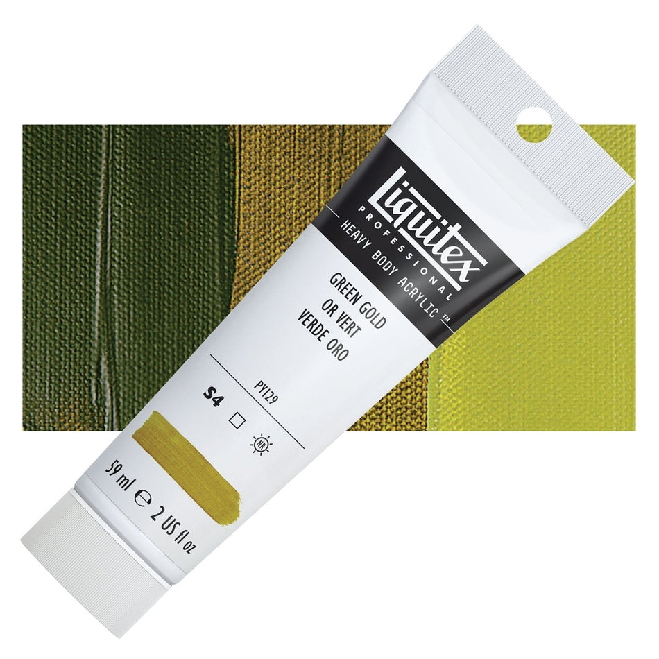 Liquitex 00617-9154 Heavy Body Acrylic - 2 fl. oz. Tube, Green Gold