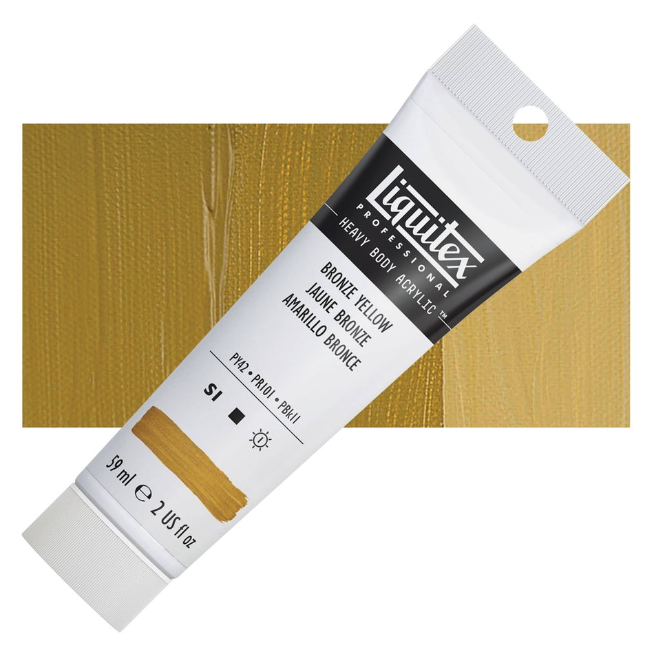 Liquitex 00617-9624 Heavy Body Acrylic - 2 fl. oz. Tube, Bronze Yellow
