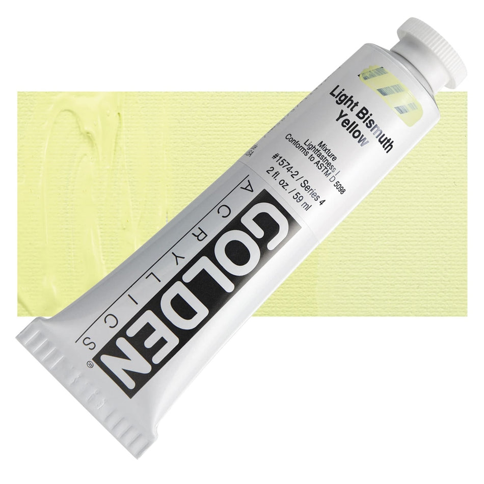 Golden 00620-4603 Heavy Body Acrylics, 2 fl. oz. Tube, Light Bismuth Yellow