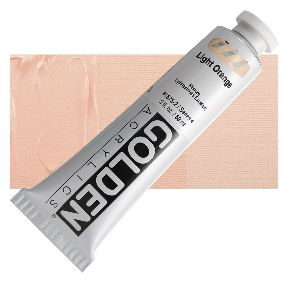 Golden 00620-4513 Heavy Body Acrylics, 2 fl. oz. Tube, Light Orange