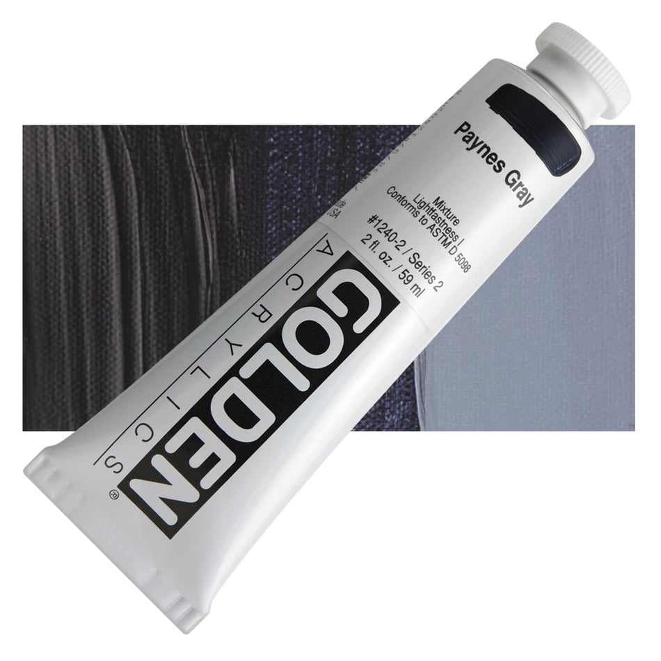 Golden 00620-2563 Heavy Body Acrylics, 2 fl. oz. Tube, Paynes Gray 1240