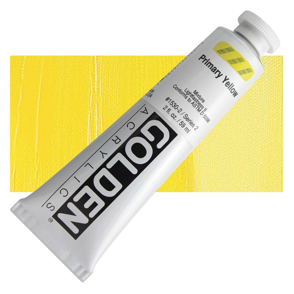 Golden 00620-4533 Heavy Body Acrylics, 2 fl. oz. Tube, Primary Yellow