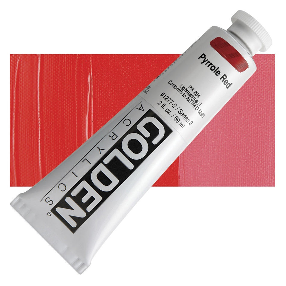 Golden 00620-3773 Heavy Body Acrylics, 2 fl. oz. Tube, Pyrrole Red