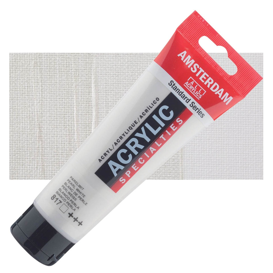 Royal Talens 00643-1093 Amsterdam Standard Series Acrylic - Pearl White, 120 ml Tube