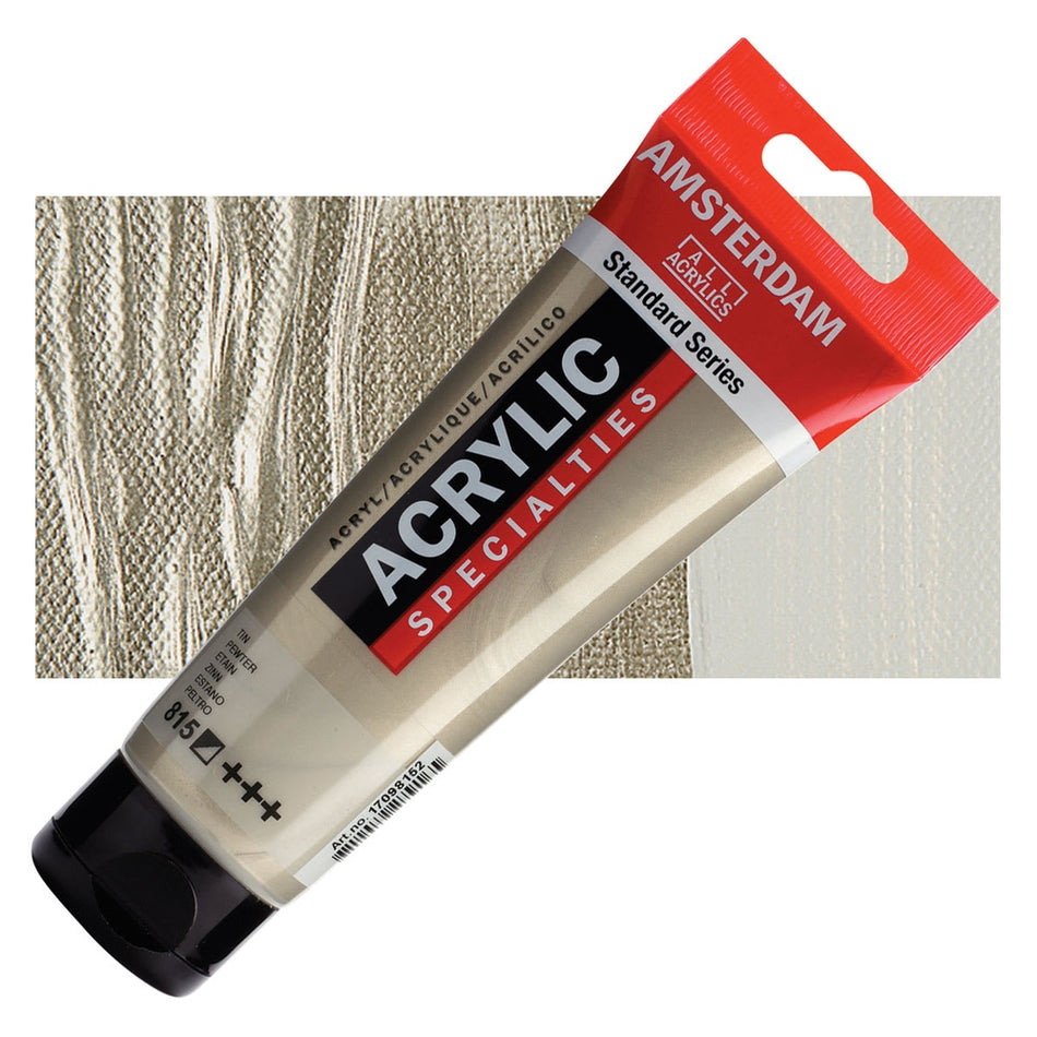 Royal Talens 00643-2213 Amsterdam Standard Series Acrylic - Pewter, 120 ml Tube