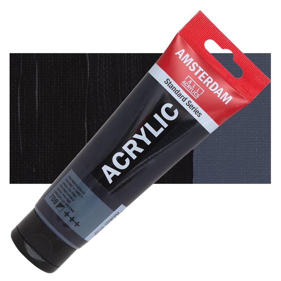 Royal Talens 00643-2563 Amsterdam Standard Series Acrylic - Payne's Grey, 120 ml Tube