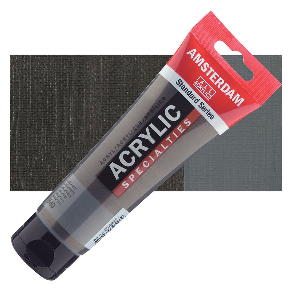 Royal Talens 00643-2613 Amsterdam Standard Series Acrylic - Graphite, 120 ml Tube