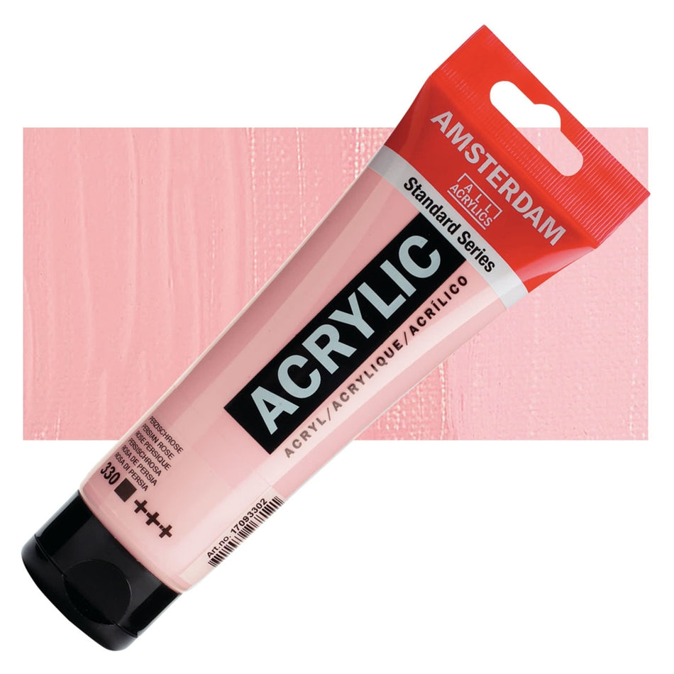 Royal Talens 00643-3413 Amsterdam Standard Series Acrylic - Persian Rose, 120 ml Tube