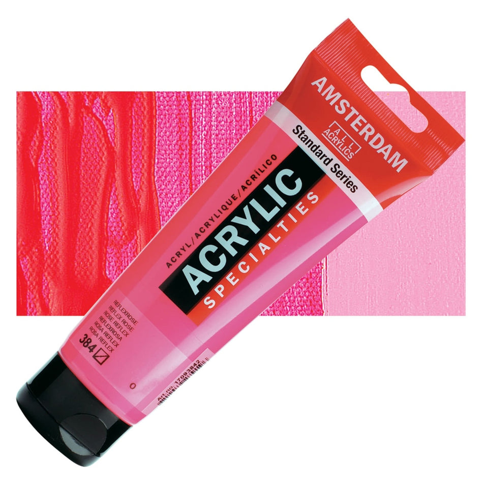 Royal Talens 00643-3953 Amsterdam Standard Series Acrylic - Reflex Rose, 120 ml Tube