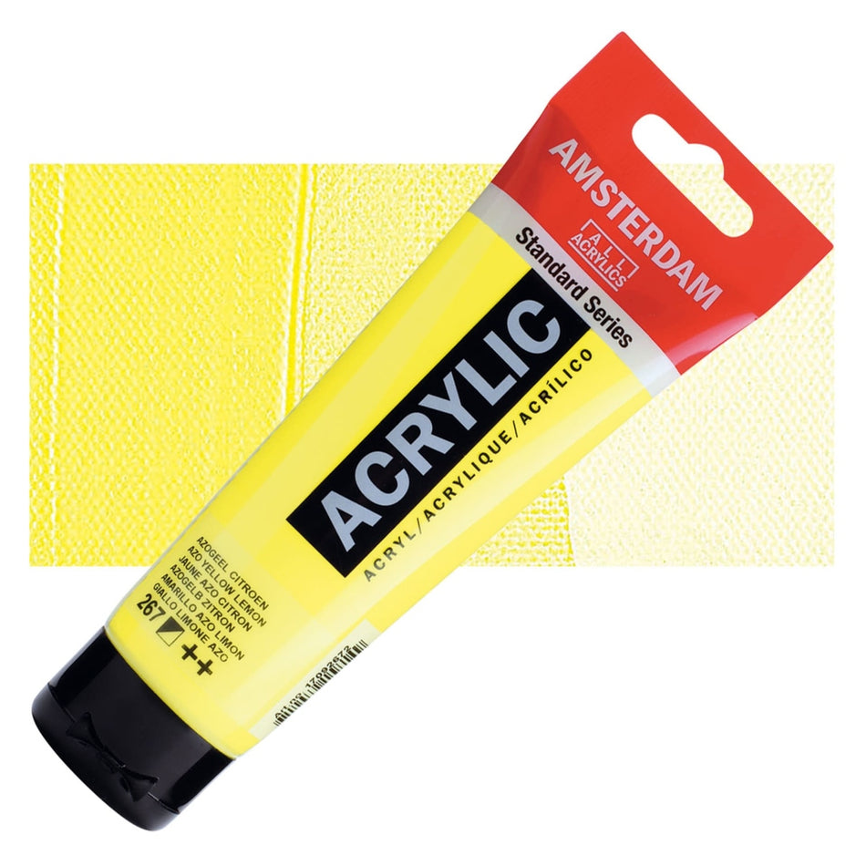 Royal Talens 00643-4063 Amsterdam Standard Series Acrylic - Azo Yellow Lemon, 120 ml Tube