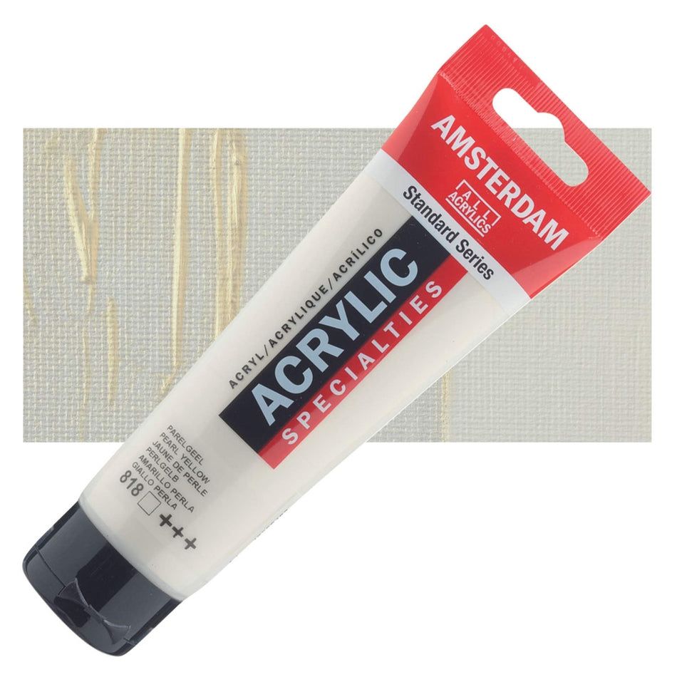 Royal Talens 00643-4853 Amsterdam Standard Series Acrylic - Pearl Yellow, 120 ml Tube