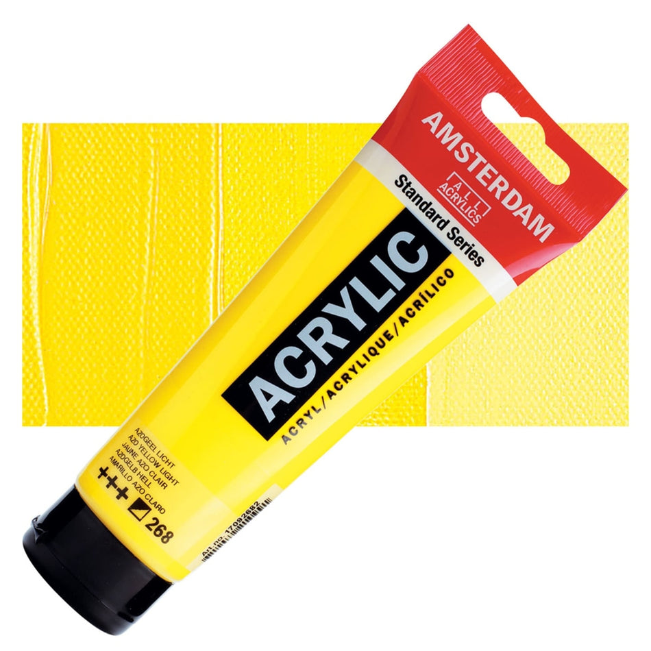 Royal Talens 00643-4933 Amsterdam Standard Series Acrylic - Azo Yellow Light, 120 ml Tube