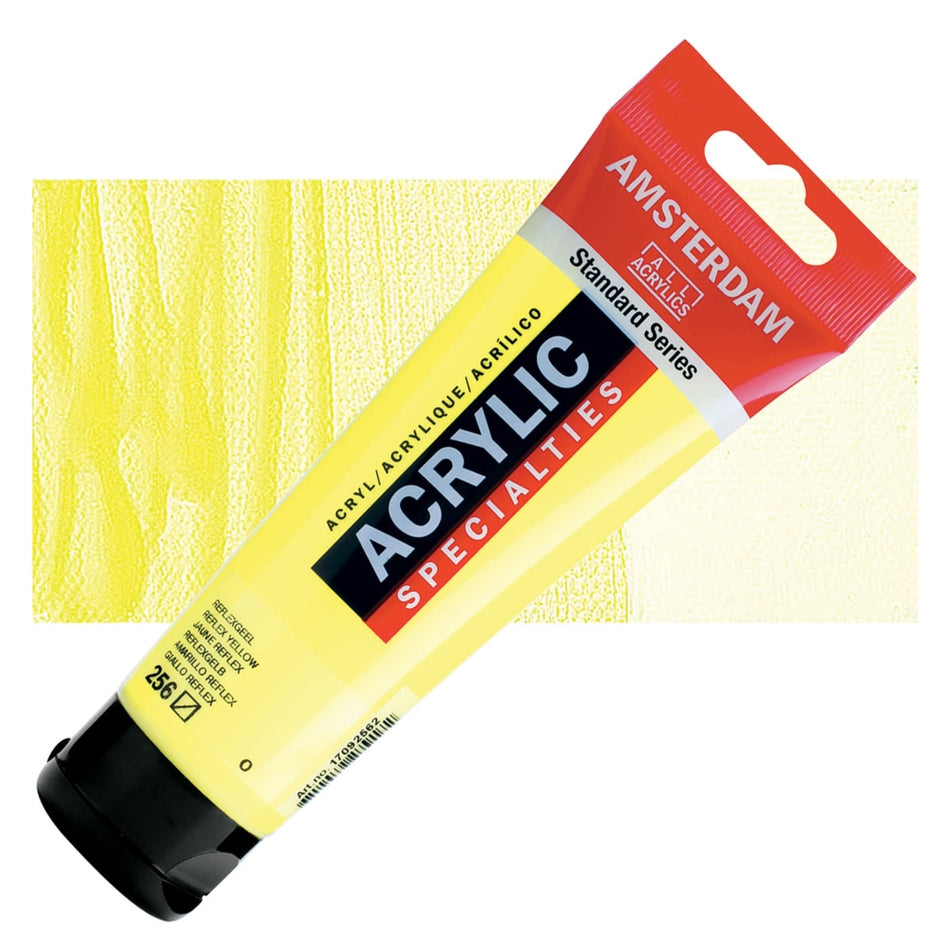 Royal Talens 00643-4953 Amsterdam Standard Series Acrylic - Reflex Yellow, 120 ml Tube