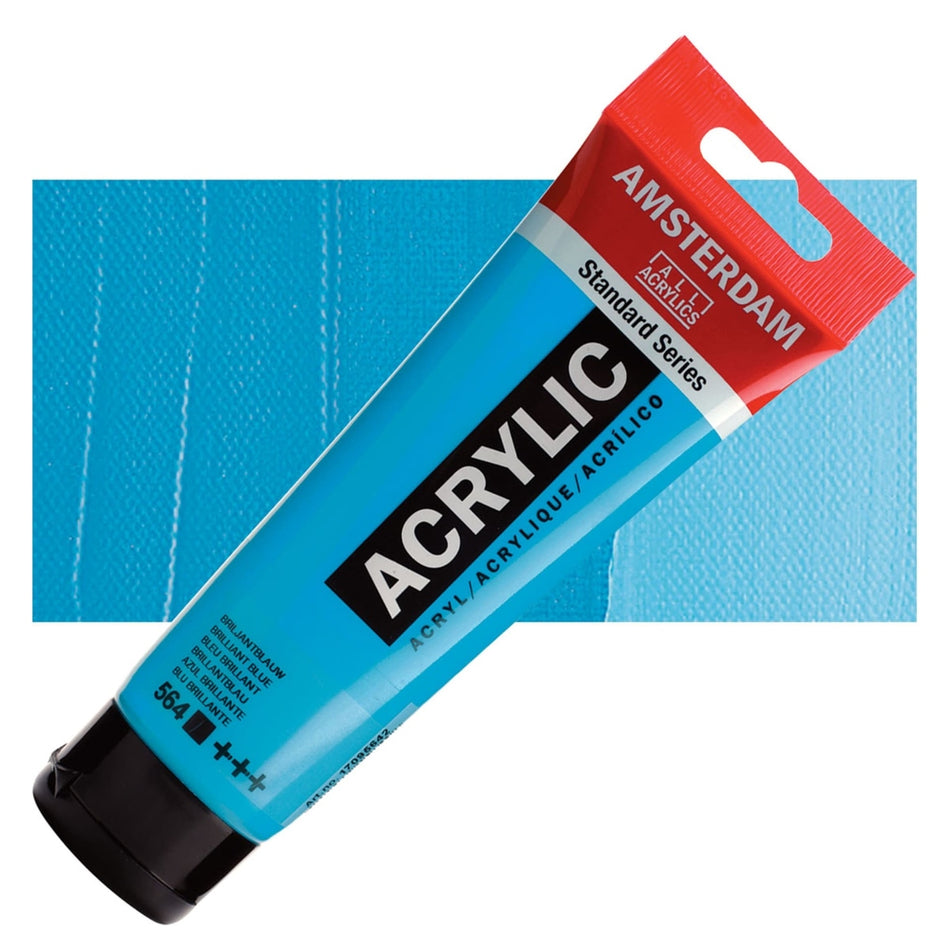 Royal Talens 00643-5063 Amsterdam Standard Series Acrylic - Brilliant Blue, 120 ml Tube