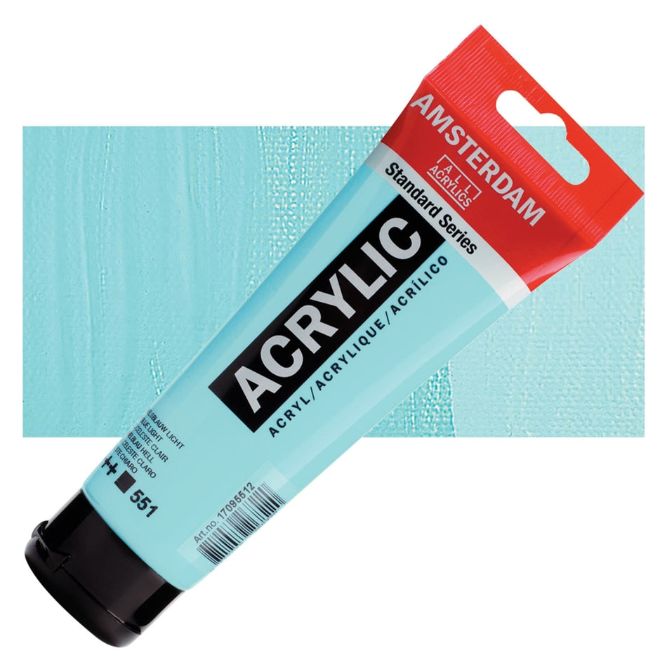 Royal Talens 00643-5073 Amsterdam Standard Series Acrylic - Sky Blue Light, 120 ml Tube
