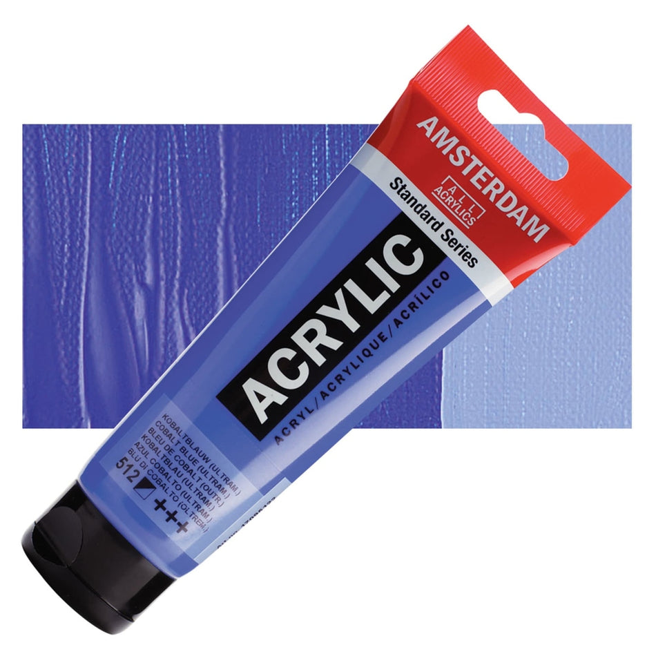 Royal Talens 00643-5183 Amsterdam Standard Series Acrylic - Cobalt Blue (Ultramarine), 120 ml Tube