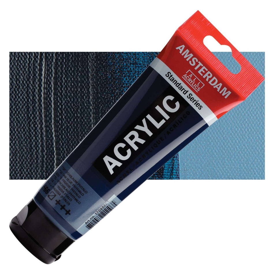 Royal Talens 00643-5223 Amsterdam Standard Series Acrylic - Prussian Blue Phthalo, 120 ml Tube