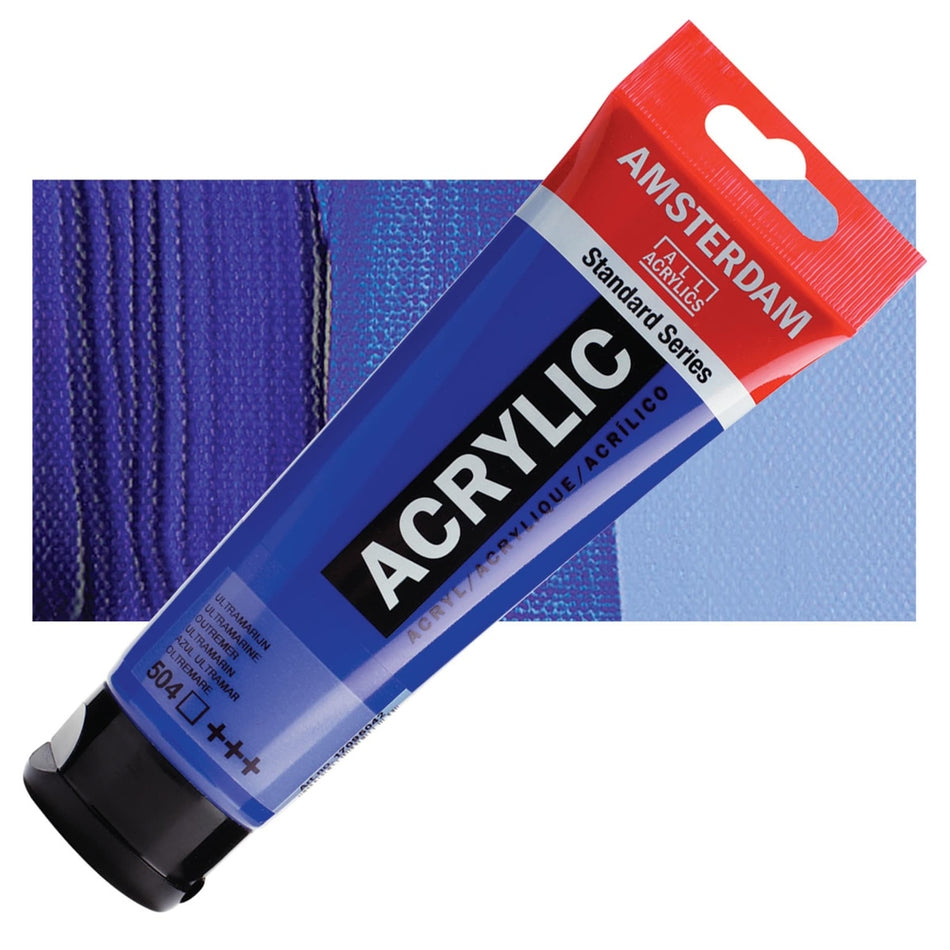 Royal Talens 00643-5233 Amsterdam Standard Series Acrylic - Ultramarine, 120 ml Tube