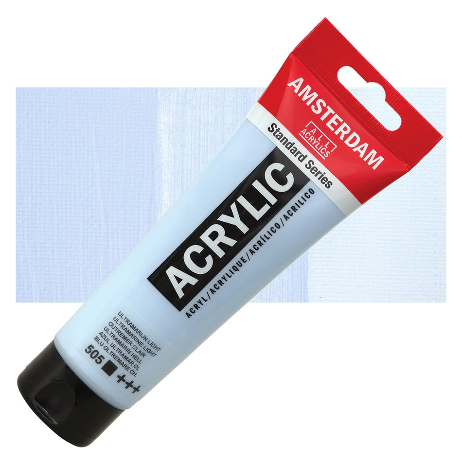 Royal Talens 00643-5303 Amsterdam Standard Series Acrylic - Ultramarine Light, 120 ml Tube
