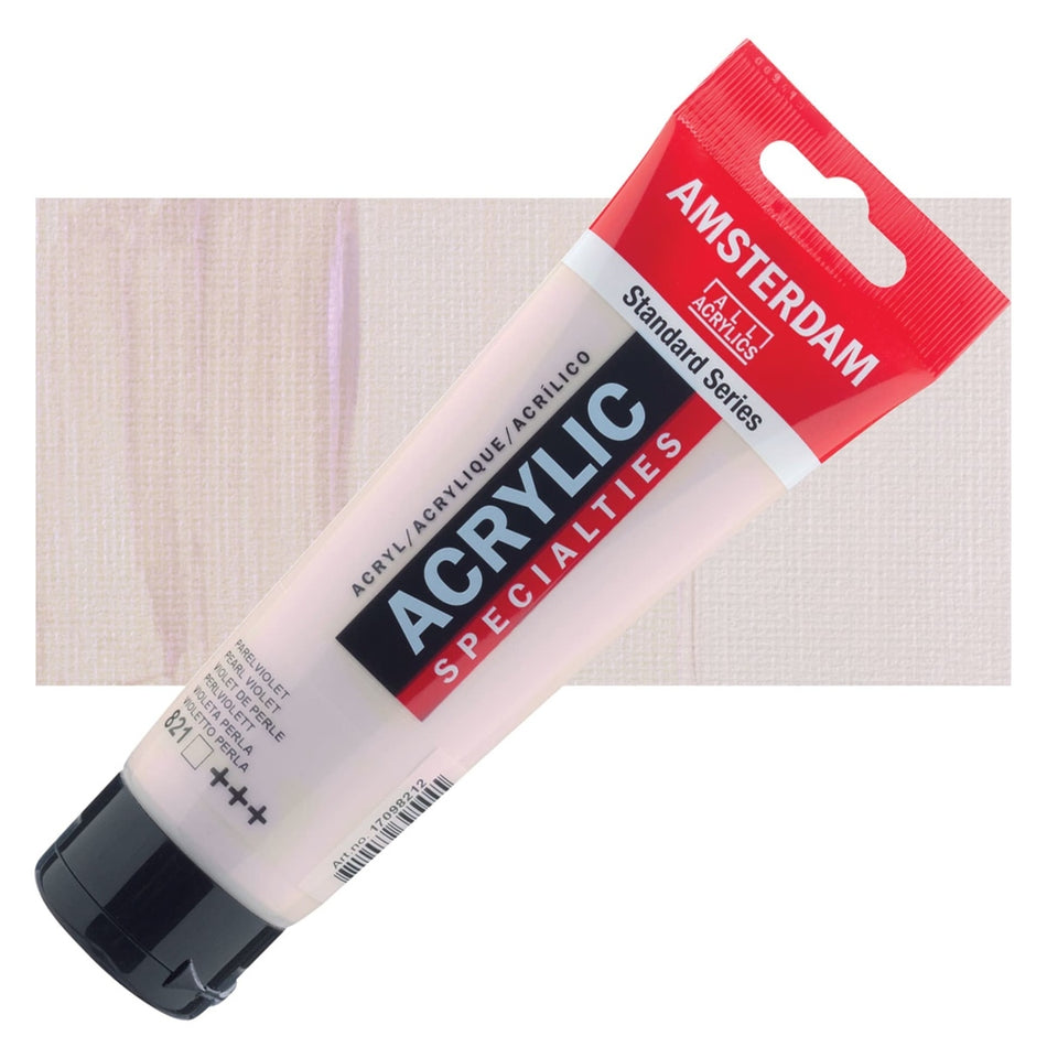 Royal Talens 00643-6413 Amsterdam Standard Series Acrylic - Pearl Violet, 120 ml Tube