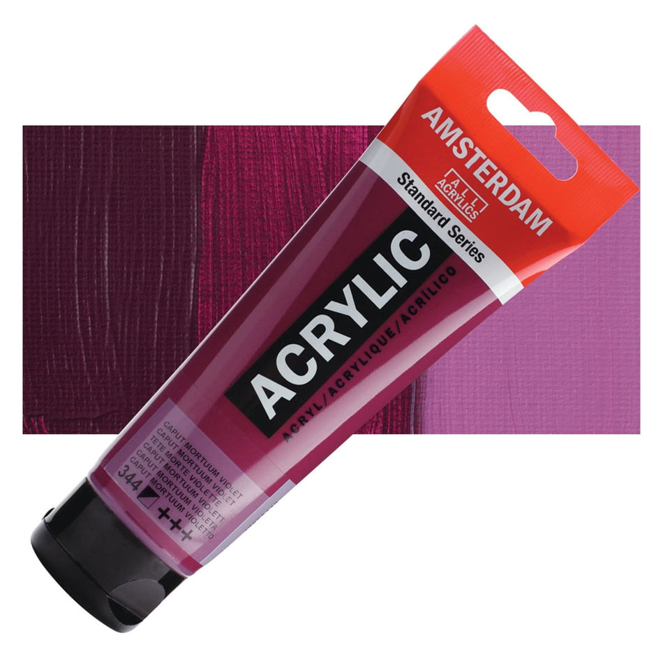 Royal Talens 00643-6653 Amsterdam Standard Series Acrylic - Caput Mortuum Violet, 120 ml Tube