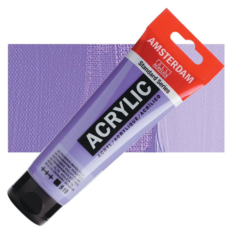 Royal Talens 00643-6723 Amsterdam Standard Series Acrylic - Ultramarine Violet Light, 120 ml Tube