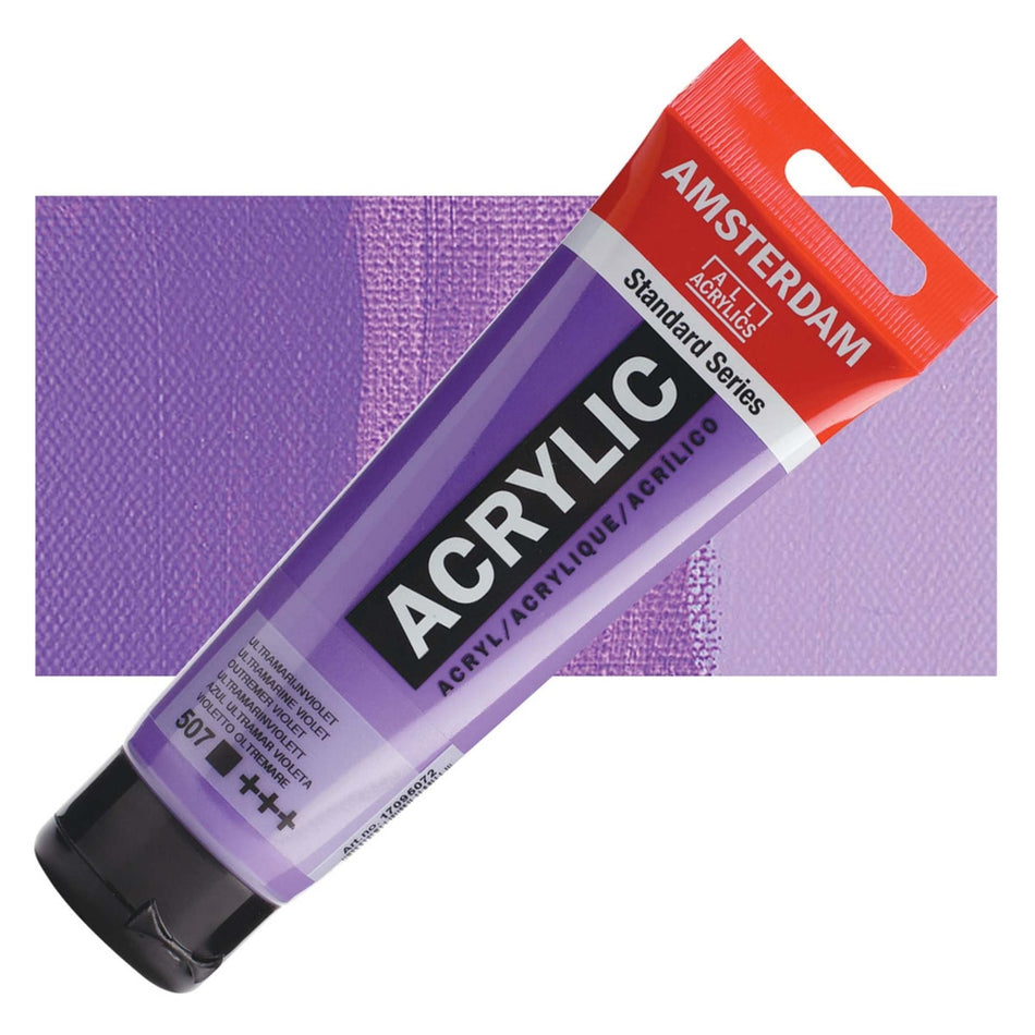 Royal Talens 00643-6743 Amsterdam Standard Series Acrylic - Ultramarine Violet, 120 ml Tube