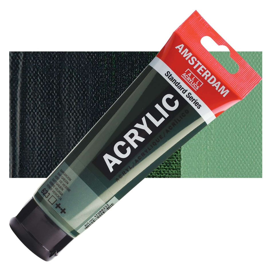 Royal Talens 00643-7093 Amsterdam Standard Series Acrylic - Sap Green, 120 ml Tube