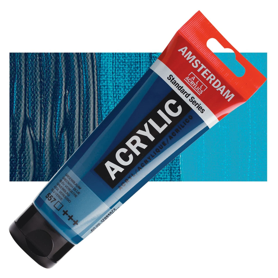 Royal Talens 00643-7763 Amsterdam Standard Series Acrylic - Greenish Blue, 120 ml Tube