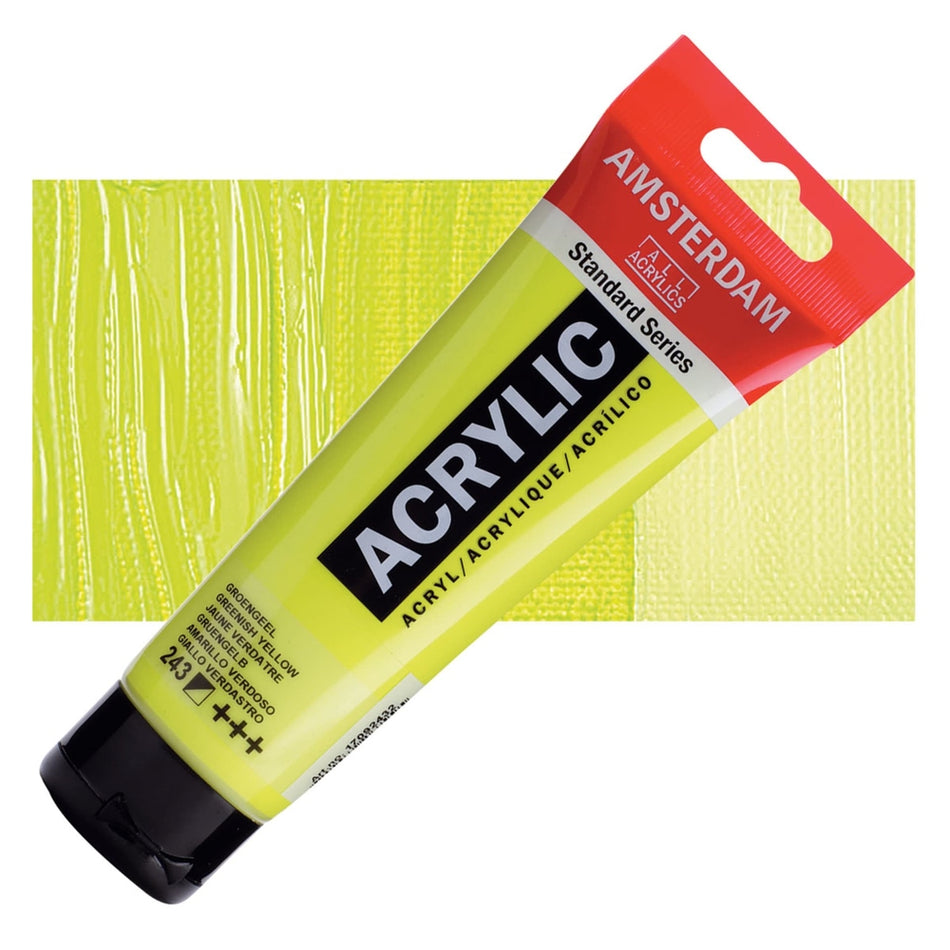 Royal Talens 00643-7903 Amsterdam Standard Series Acrylic - Greenish Yellow, 120 ml Tube