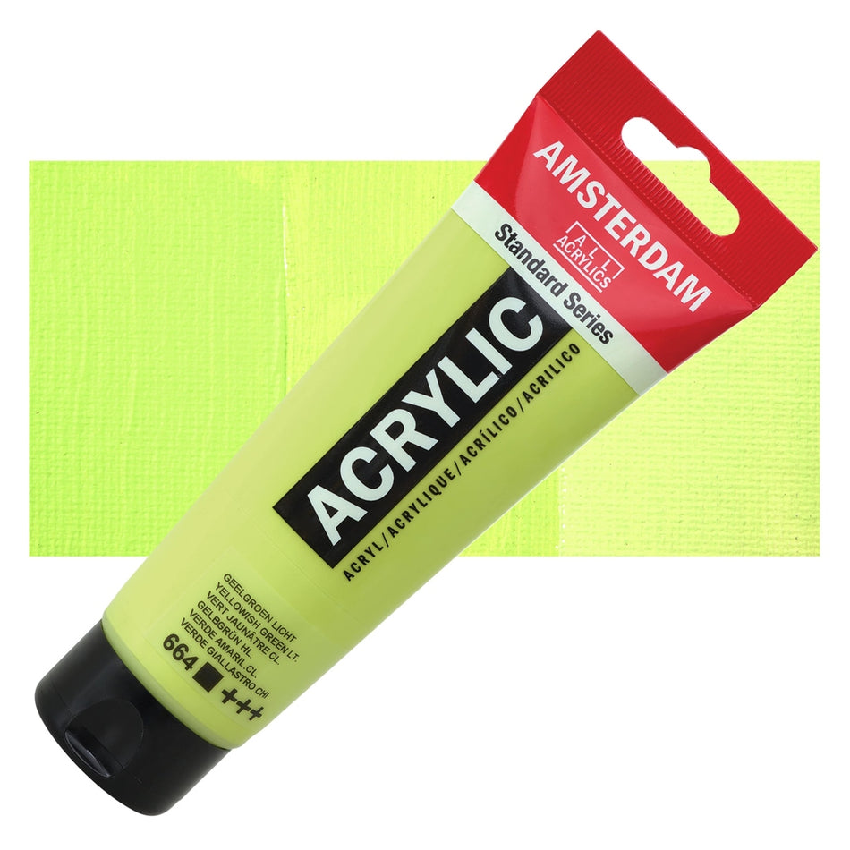 Royal Talens 00643-7953 Amsterdam Standard Series Acrylic - Yellowish Green Light, 120 ml Tube