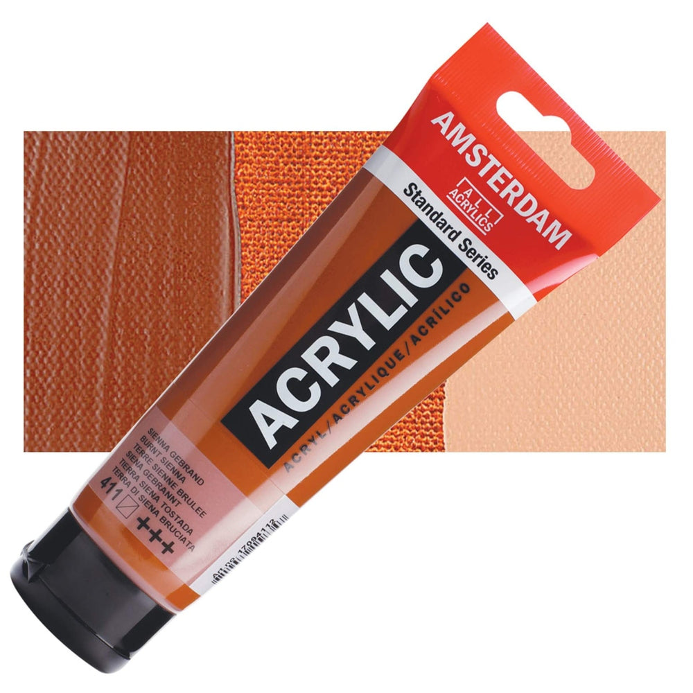 Royal Talens 00643-8043 Amsterdam Standard Series Acrylic - Burnt Sienna, 120 ml Tube