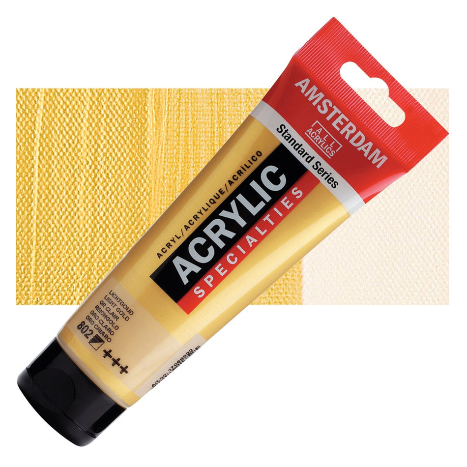 Royal Talens 00643-9113 Amsterdam Standard Series Acrylic - Light Gold, 120 ml Tube