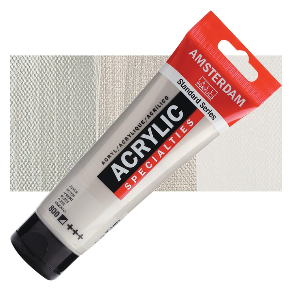 Royal Talens 00643-9303 Amsterdam Standard Series Acrylic - Silver, 120 ml Tube
