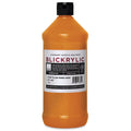 Blick Art Materials 00711-4287 Blickrylic Economy Acrylic Polymer - Fluorescent Yellow Orange, Quart